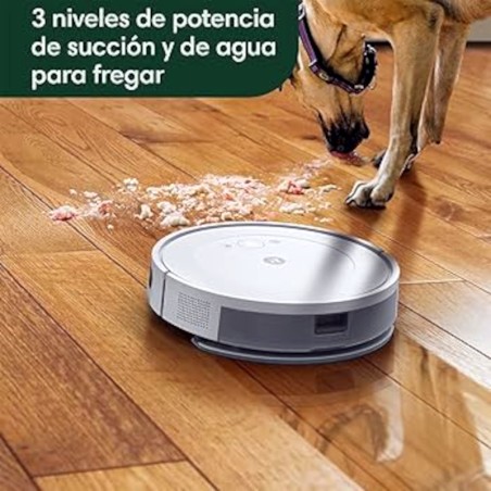 iRobot Roomba Combo® Essential Blanco y tu mascota, tan amigos.