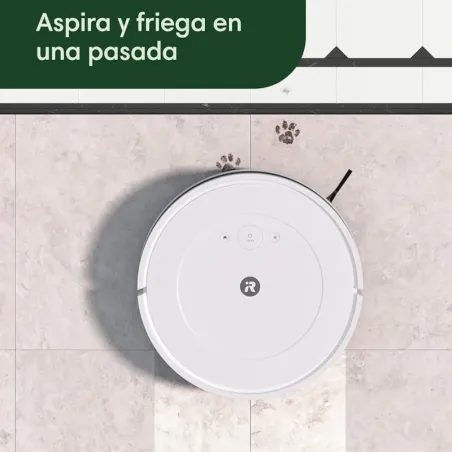 iRobot Roomba Combo® Essential Blanco, ideal para baldosas.